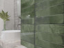 Настенная плитка Bricks Green 31.5x63 Azori глянцевая керамическая 927154