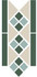 Бордюр Border Lisbon with 1 strip (Tr.16, Dots 13+18, Strips 18) 28х15 матовый керамогранит