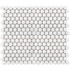 Мозаика Керамическая Penny Round White Antid. (JNK81011) 315х309х6