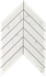 Декор Marvel Carrara Pure Chevron Wall керамический