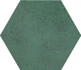 Настенная плитка W- Burano Green Hex-11x12,5 матовая керамическая