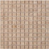 Мозаика из травертинаTravertine PIX258, чип 23х23 мм, сетка 300х300х4 мм матовая, бежевый