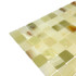 Мозаика Marble Mosaic Onyx green Pol камень 30х30 см полированная чип 23х23 мм, бежевый, зеленый