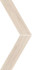 Керамогранит White Chevron 11x54 напольный матовый