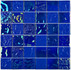 Мозаика Bondi Blue-48 стекло 29.8х29.8 см глянцевая чип 48х48 мм, синий