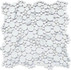 Мозаика PIX766 из стекла, 29.6х29.6 см Pixmosaic матовая чип произвольный, белый, серый