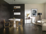 Настенная плитка Infinito Magma Black 33.3x100 Porcelanosa матовая керамическая 100295144