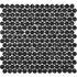 Мозаика AGKO19-BLACK стекло 29.2х30.3 см матовая чип 19х19 мм, черный