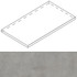 Ступень угловая Luce Ang.Top Sx Acciaio Ret 32x120x4,5x2 матовая керамогранит