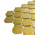 Мозаика Marble Mosaic Arabesco Gold стекло 27.5х28 см глянцевая чип 52x52 мм, золотой-oro-gold