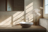 Декор RCUV Travertino Wall Decoro Malva Touch Cross Bianco Rett 40x120 Marazzi Ragno матовый керамический УТ-00051332