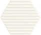 Настенная плитка Woodskin Bianco Heksagon Struktura B 17.1x19.8 матовая керамическая