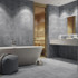 Керамогранит Concrete Anthracite 60х60 Stepe матовый универсальная плитка CN016060N