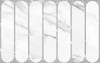 Настенная плитка Арко Белый Низ 03 25х40 (рельеф) Gracia Ceramica глянцевая керамическая 010100001582