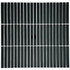 Мозаика Marble Mosaic Kit-Kat Black керамика 28.2х29.4 см полированная чип 12x92 мм, черный