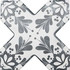 Керамогранит Cevica Beсolors Cross Dec. Stencil Navy 13.25х13.25 матовый