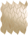 Мозаика Roma Gold Onice Miele Leaves Mosaico 25,9x30,9 керамика глянцевая, бежевый 36979