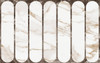 Настенная плитка Капелла Белый Низ 03 25х40 (рельеф) Gracia Ceramica глянцевая керамическая 010100001556