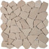 Мозаика из мрамора Сream Marfil PIX261, чип произвольный, сетка 305х305x6 мм матовая, бежевый