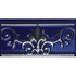Бордюр Noblesse Cenefa Cobalto Silver 20x10 глянцевая