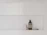 Настенная плитка Simply White Белый 01 (рельеф) 25х60 Gracia Ceramica глянцевая керамическая 010100001522