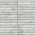 Мозаика Pixmosaic PIX 342 Bianco Carrara, Convex, чип 20х151 мм, сетка 300х305х12 мрамор матовая серый