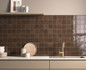 Керамогранит 32333 Bohemian Coffee Quartz 10x10 Equipe глянцевый, рельефный (рустикальный) настенная плитка УТ-00066820