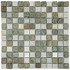 Мозаика Marble Mosaic Mix quartz stone камень 30х30 см чип 23x23 мм, серый, коричневый