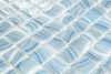 Мозаика Glitter Sky №7801 (на сетке) стекло 31.7х31.7 см Vidrepur глянцевая чип 25х25 мм, голубой С0006242
