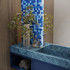 Мозаика Bonaparte Alaska Dark Blue стекло 30.4х30.4 см глянцевая чип 36х36 мм, голубой, синий
