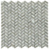 Мозаика Marble Mosaic Weft grey Pol камень 31х31.7 см полированная чип 10x20 мм, белый, серый