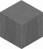 Мозаика LN04/TE04 Cube 29x25 неполированная керамогранит, черный 39619