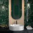 Декор SFB001 Сантана 1 структура Зеленый Темный глянцевый 15х15 Kerama Marazzi  керамический