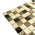 Мозаика Marble Mosaic Mix stone 1 Pol камень 30х30 см полированная чип 23х23 мм, бежевый, коричневый, черный