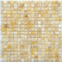 Мозаика из оникса Honey Onyx PIX305, чип 15x15 мм, 30.5х30.5 см полированная, бежевый