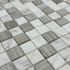 Мозаика Marble Mosaic Mix stone 2 Mat камень 30х30 см матовая чип 23х23 мм, серый