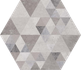 Декор Hexagono Benenden Sombra керамогранит