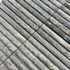 Мозаика Marble Mosaic Travertine Dark Bars мрамор 30.5х30.5 см матовая чип 15х151 мм коричневый