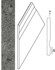 Керамогранит Grey Bor. 30x60 Svasato Round dx/Грэй Борт.30x60 с выемкой закруглённый прав