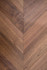 Инженерная доска HM Flooring Орех американский селект  (Chevron 45) 14/3х125х575 французская елка
