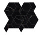 Мозаика Marvel Black Atlantis HEX (AOV1) 25,4x29,6 керамогранит