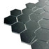 Мозаика Marble Mosaic Hexagon Nero Marquina Pol камень 30х30 см полированная чип 48х48 мм, черный