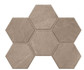 Мозаика GB02 Hexagon 25x28,5 керамогранит матовая, серый