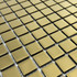Мозаика Marble Mosaic Sharm Gold стекло 30х30 см глянцевая чип 23x23 мм, золотой-oro-gold