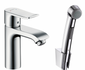 Смеситель Hansgrohe Metris для раковины 110 мм с гигиеническим душем