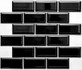 Мозаика PR 4595-32 керамика 29.1х29.5 см глянцевая чип 45х95 мм, черный