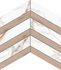 Мозаика SM03/SI01 Chevron 37,5x29x10 неполированный керамогранит, бежевый, белый 67302