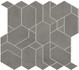 Мозаика Boost Smoke Mosaico Shapes AN66 31x33.5 керамогранитная м2