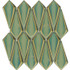 Мозаика L'Antic Colonial Tusk Emerald 31х31.5x1.1 G-143 стекло глянцевая, рельефная, зеленый 100363572