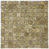 Мозаика Marble Mosaic Emperador light Mat камень 30х30 см матовая чип 23х23 мм, коричневый